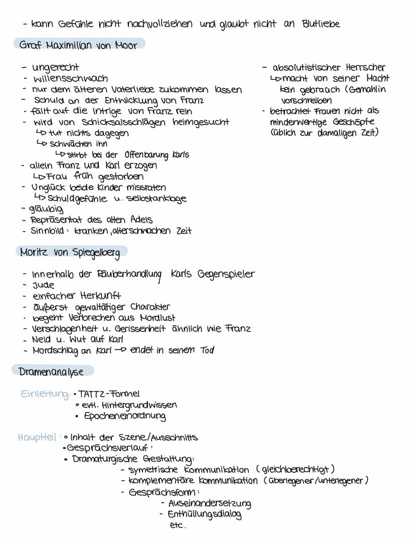 MAXIMILIAN
VON MOOR
AMALIA
DIE RÄUBER
naiv
zwiespaltige Person Rauber: Rache und Skrupellos
Bodenständig, nett u. fürsorglich
Generelle Info