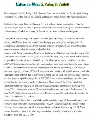Know Nathan der Weise 2. Aufzug 5. Auftritt Analyse thumbnail