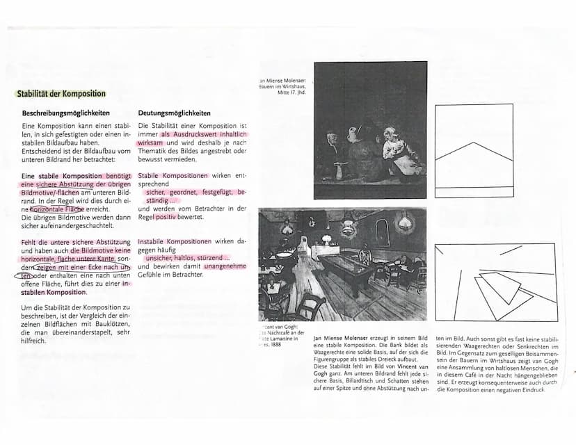 FACHVOKABULAR UND HILFEN ZUR BILDANALYSE
1. Beschreibung: WAS IST ZU SEHEN?
Beschreibung, Eindruck (Anmutungscharakter), Faktenwissen, eigen