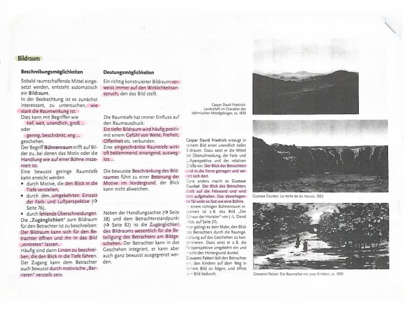 FACHVOKABULAR UND HILFEN ZUR BILDANALYSE
1. Beschreibung: WAS IST ZU SEHEN?
Beschreibung, Eindruck (Anmutungscharakter), Faktenwissen, eigen