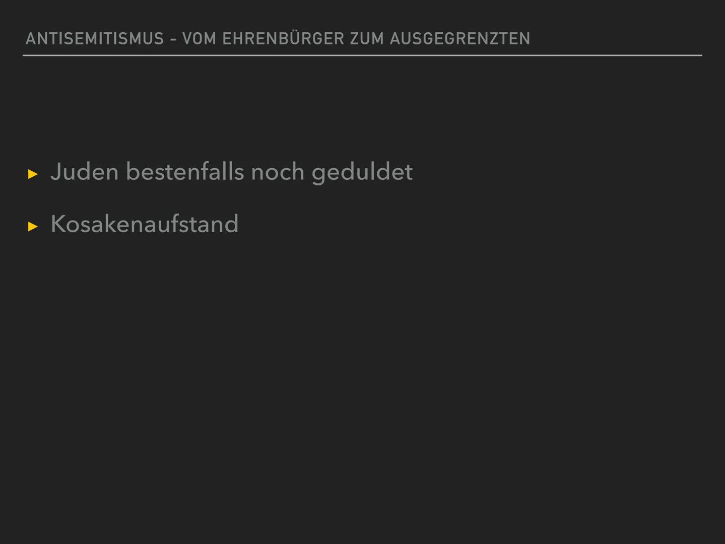 Antisemitismus
THEORO EN
- Rassentheorie
- ökonomische Theorie
- Außenseitertheorie
- Sündenbocktheorie
- Gottesmördertheorie
- Theorie des 