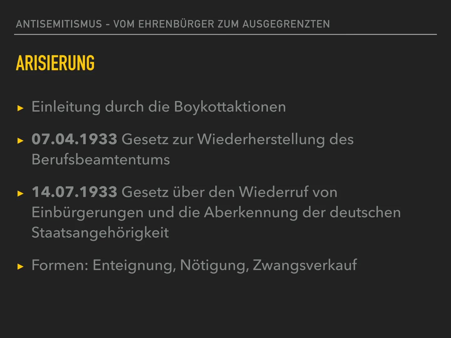 Antisemitismus
THEORO EN
- Rassentheorie
- ökonomische Theorie
- Außenseitertheorie
- Sündenbocktheorie
- Gottesmördertheorie
- Theorie des 