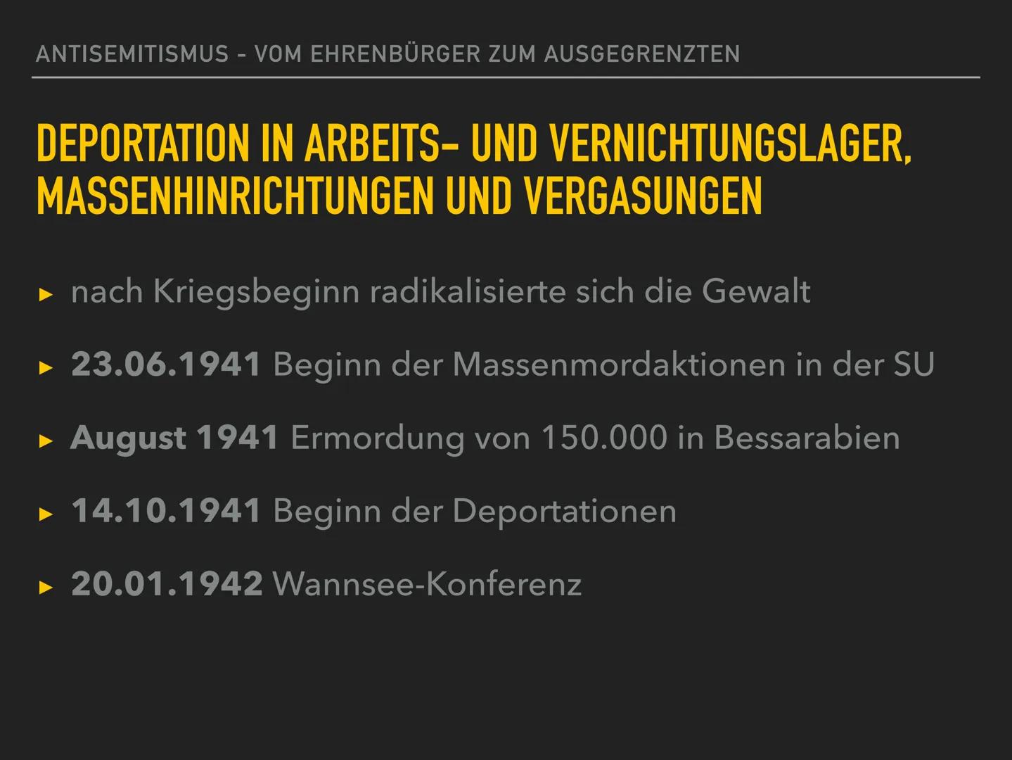 Antisemitismus
THEORO EN
- Rassentheorie
- ökonomische Theorie
- Außenseitertheorie
- Sündenbocktheorie
- Gottesmördertheorie
- Theorie des 