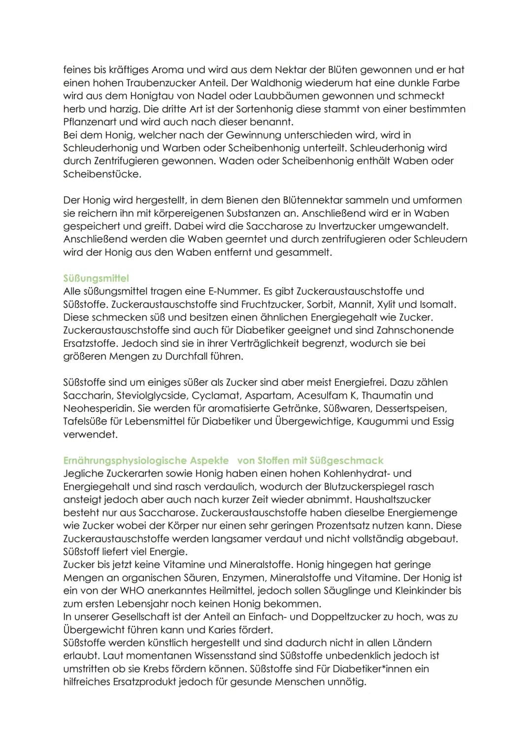 Stoffe mit Süßgeschmack
Judith Hofmann STOFFE MIT SUBGESCHMACK
Übersicht Stoffe mit Süßgeschmack
Es gibt verschiedene Arten von Stoffen mit 