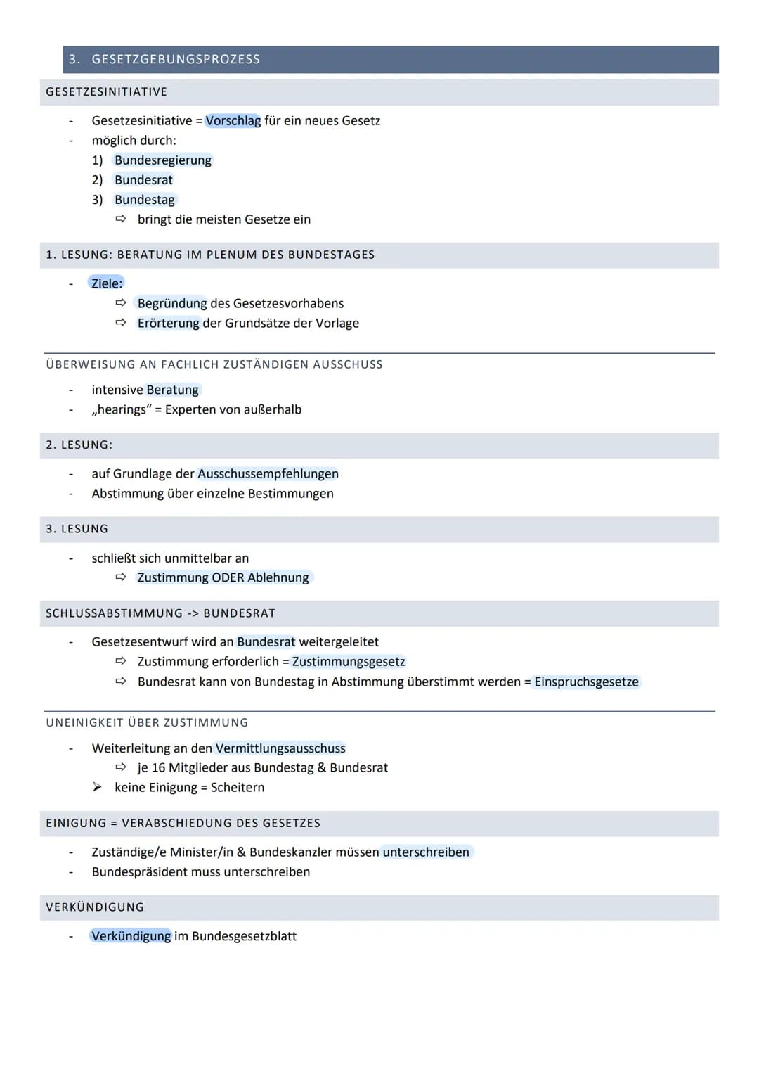 POWI KLAUSUR 2 (Q1)
THEMEN
1. Verfassungsorgane (Bundestag/-rat/-kanzler/-regierung)
➡ Gewaltenteilung & Gewaltenverschränkung
Verfassungsno