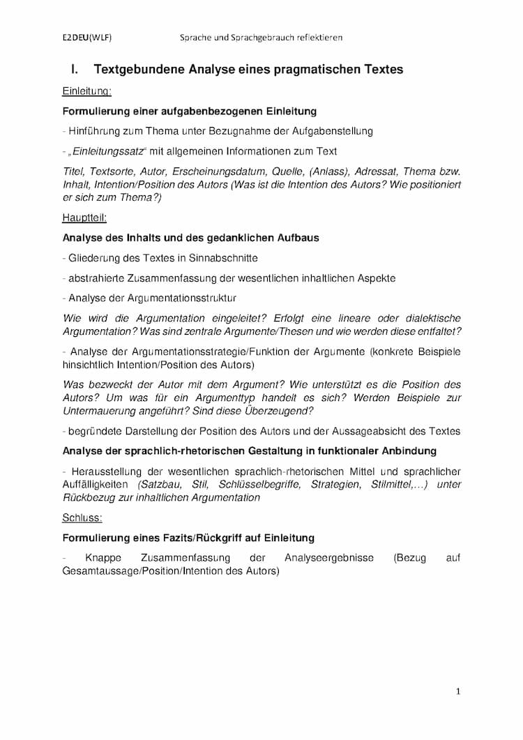 Know Sprachwandel vs. Sprachverfall  | Analyse eines pragmatischen Textes  thumbnail