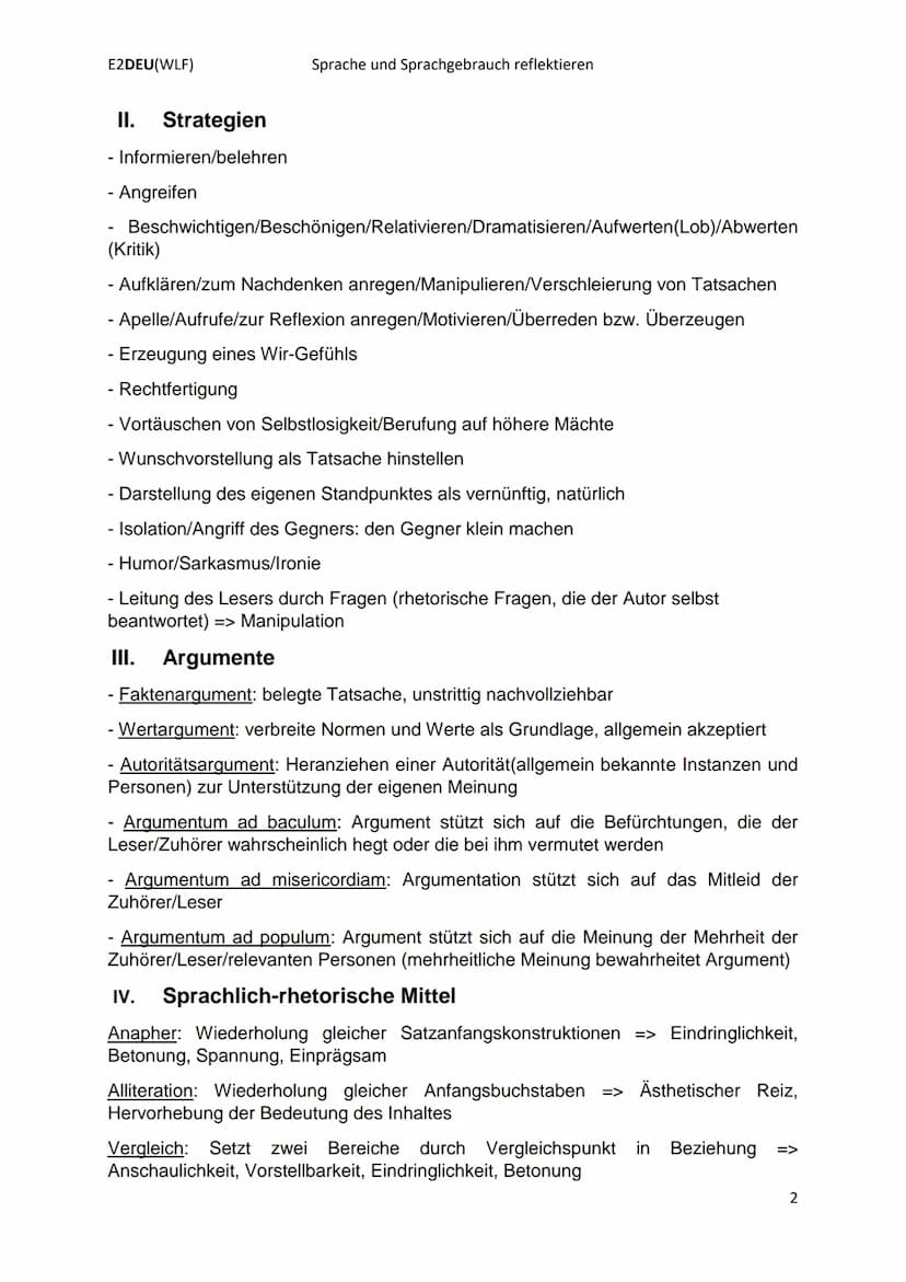 E2DEU(WLF)
I. Textgebundene Analyse eines pragmatischen Textes
Einleitung:
Formulierung einer aufgabenbezogenen Einleitung
- Hinführung zum 