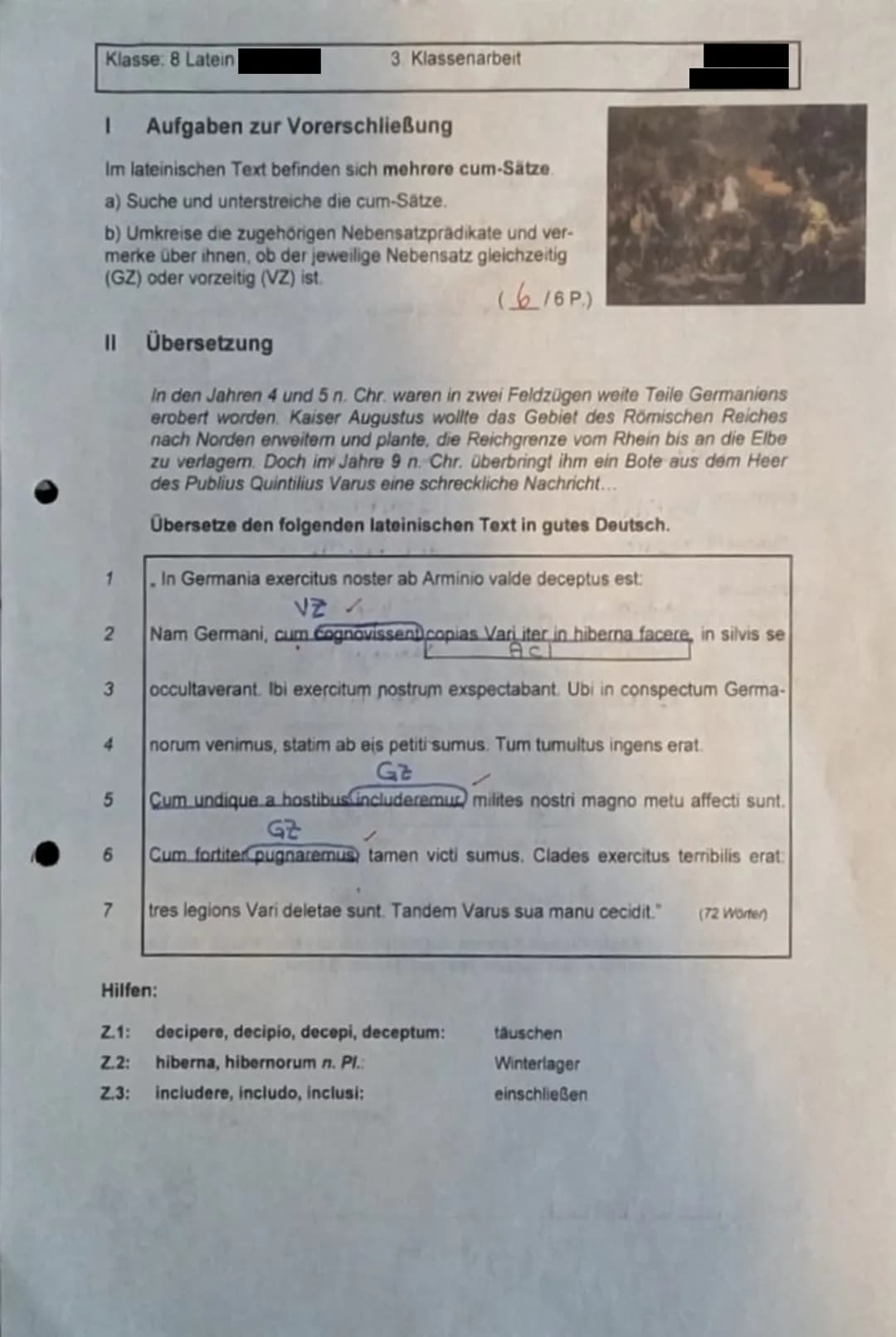Latein Klasse 8: Klassenarbeiten, Grundwissen und spannende Arminius Infos!