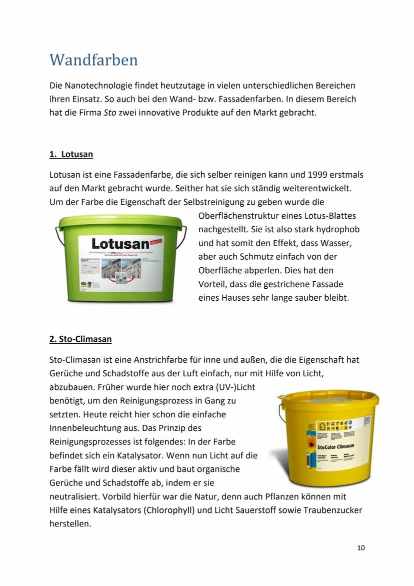 Nanotechnologie
Dokumentation
1 Inhaltsverzeichnis
Nanotechnologie
Definition...........
Die Geschichte der Nanotechnologie.
Der Lotuseffekt