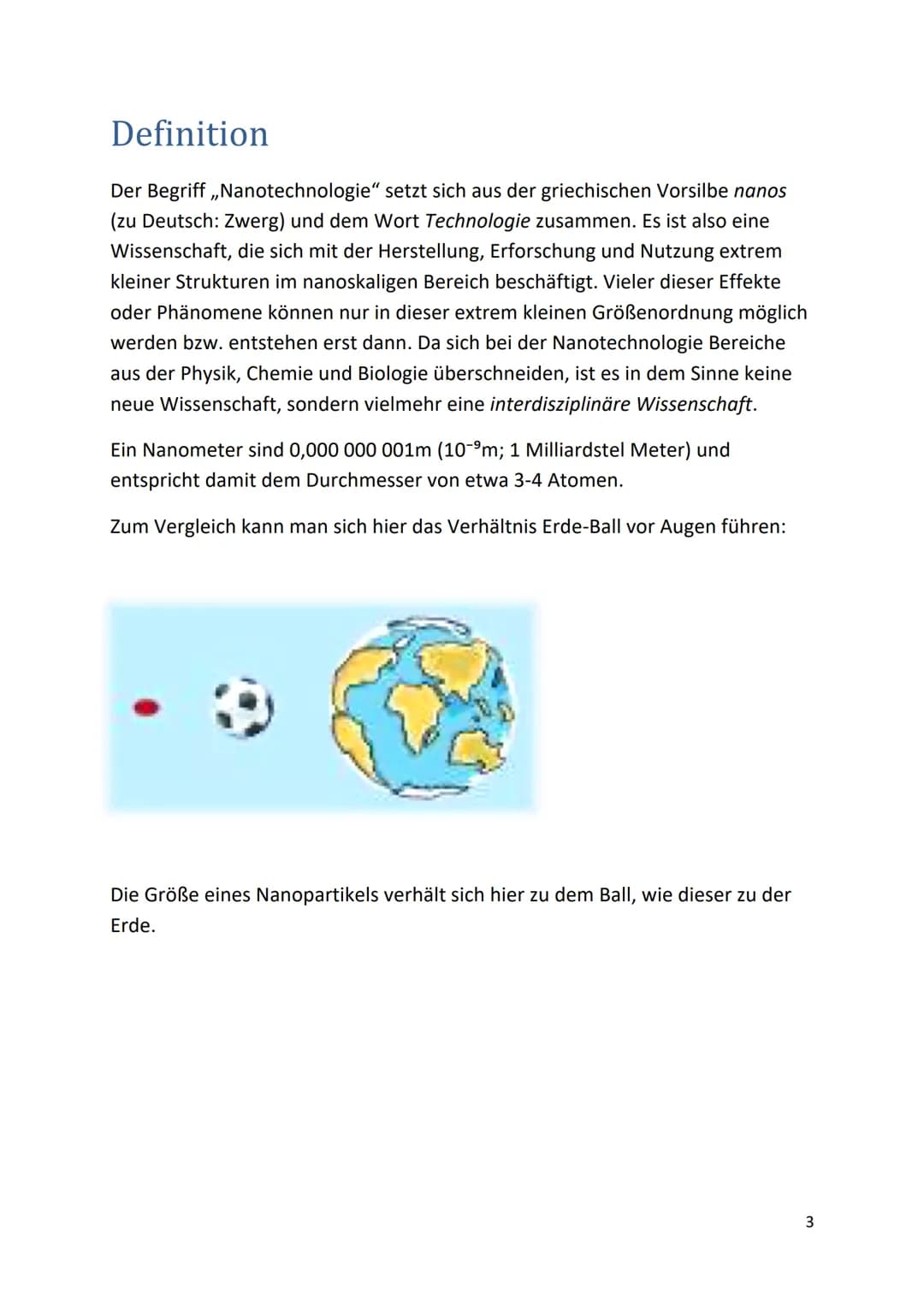 Nanotechnologie
Dokumentation
1 Inhaltsverzeichnis
Nanotechnologie
Definition...........
Die Geschichte der Nanotechnologie.
Der Lotuseffekt