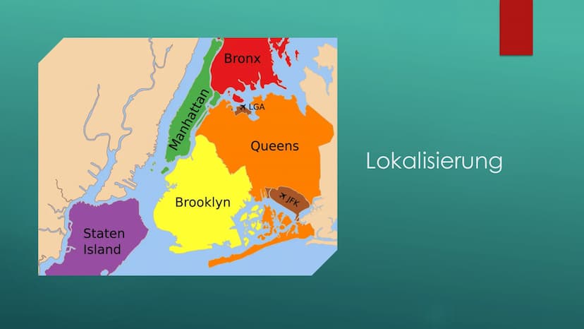 LU
EVEN
FROM AD
Global City New
York City
DIE STADT DIE NIEMALS SCHLÄFT Inhaltsverzeichnis
Lokalisierung
Nordamerikanisches Stadtmodell
NYC 