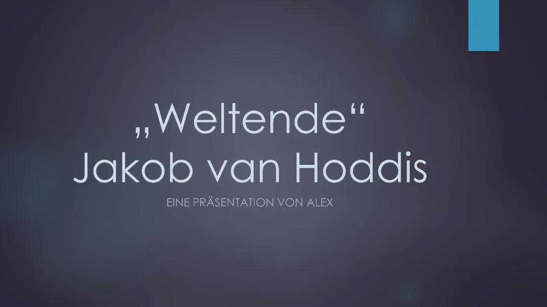 "Weltende" - Jakob Van Hoddis