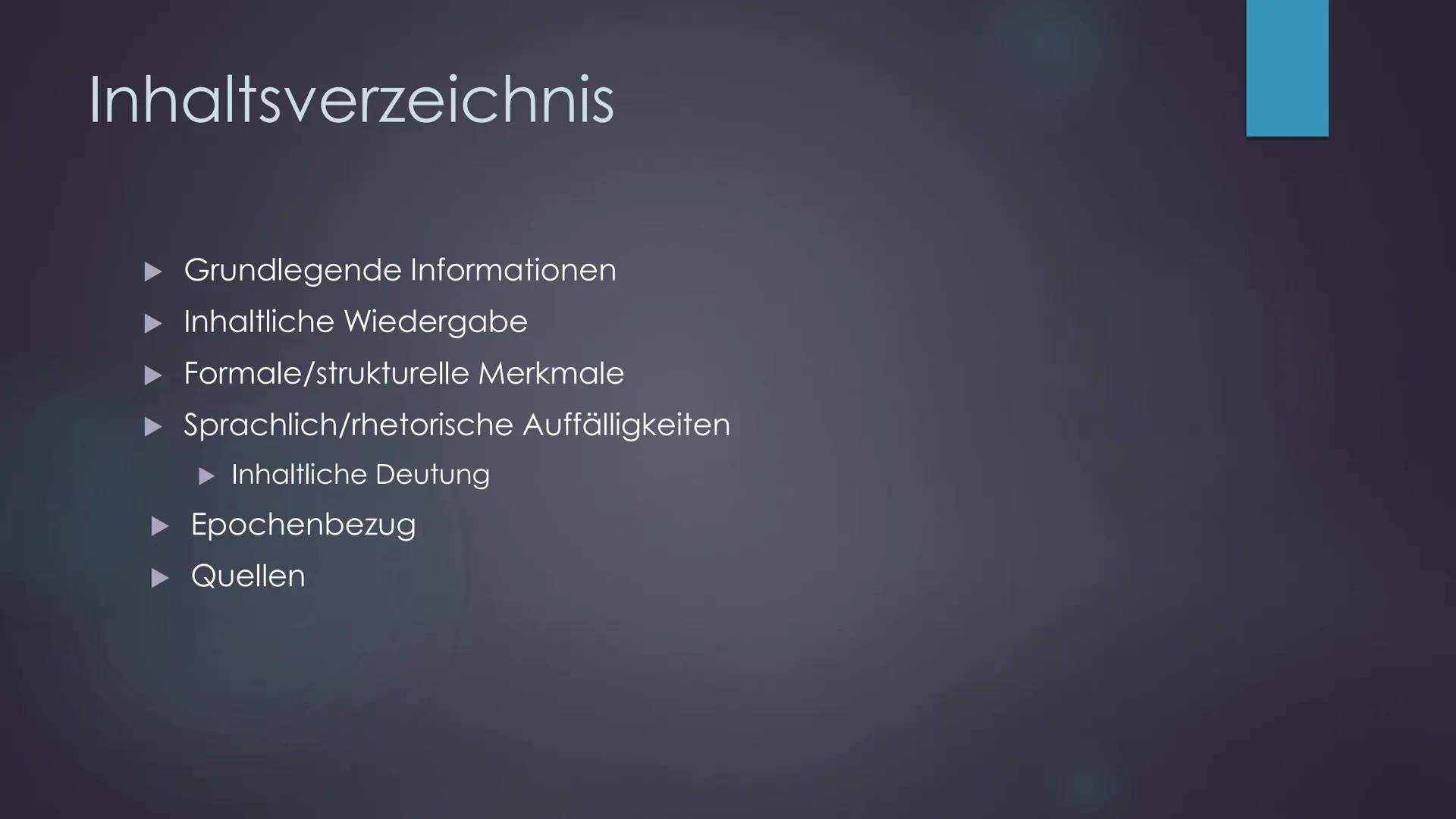 Weltende"
"}
Jakob van Hoddis
EINE PRÄSENTATION VON ALEX Inhaltsverzeichnis
► Grundlegende Informationen
► Inhaltliche Wiedergabe
► Formale/