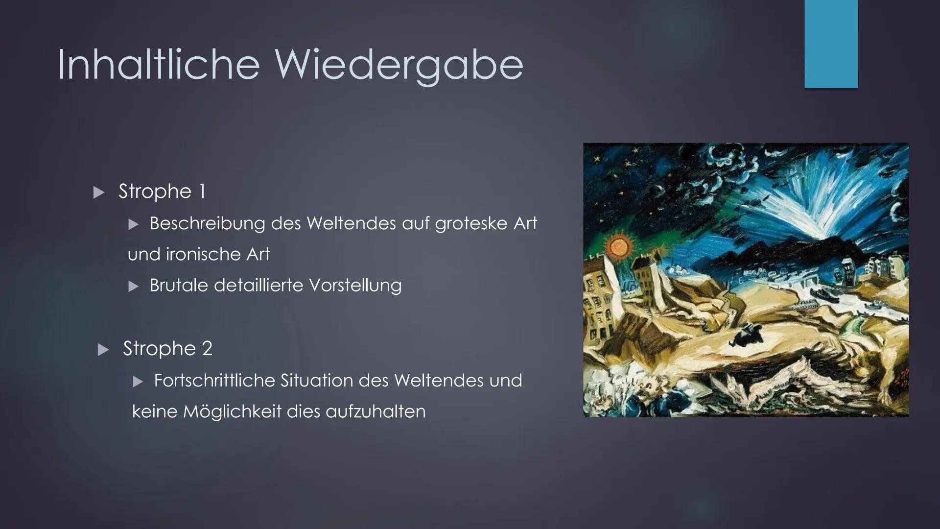 Weltende"
"}
Jakob van Hoddis
EINE PRÄSENTATION VON ALEX Inhaltsverzeichnis
► Grundlegende Informationen
► Inhaltliche Wiedergabe
► Formale/