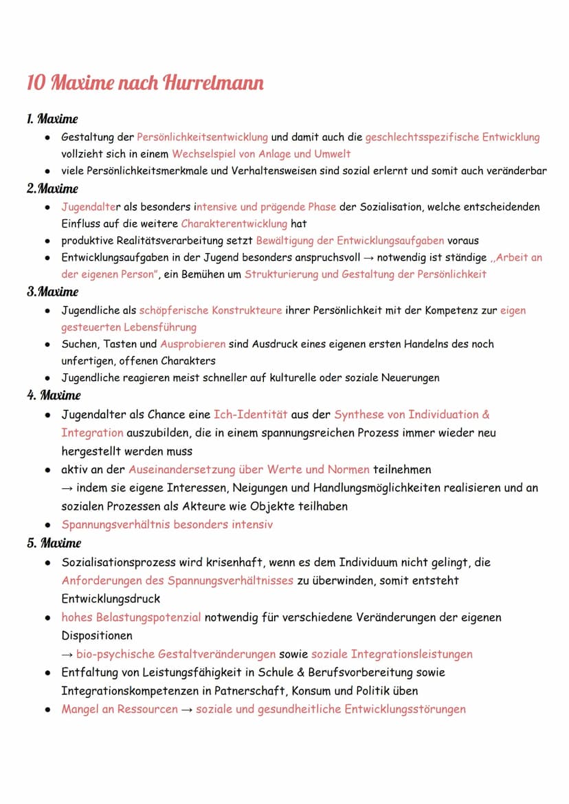Klaus Hurrelmann
Die Theorie von Klaus Hurrelmann beinhaltet vier Entwicklungsaufgaben, das Modell der produktiven
Realitätsverarbeitung, al