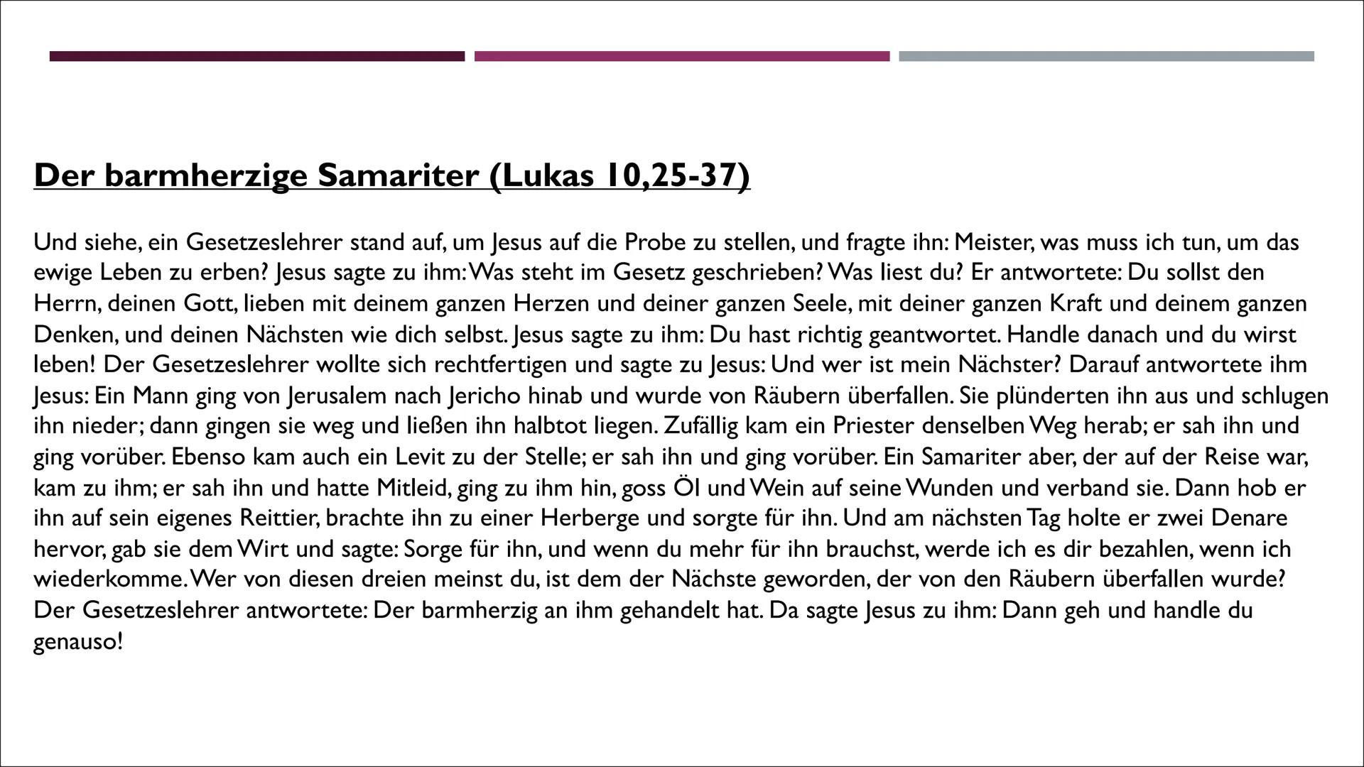 x²
PARABEL & GLEICHNIS
Gleichnisse
Der Glaube an die Wahrheit
Abenteuer der Bibel (24) Parabel: Epische Kurzform, in denen am Beispiel eines