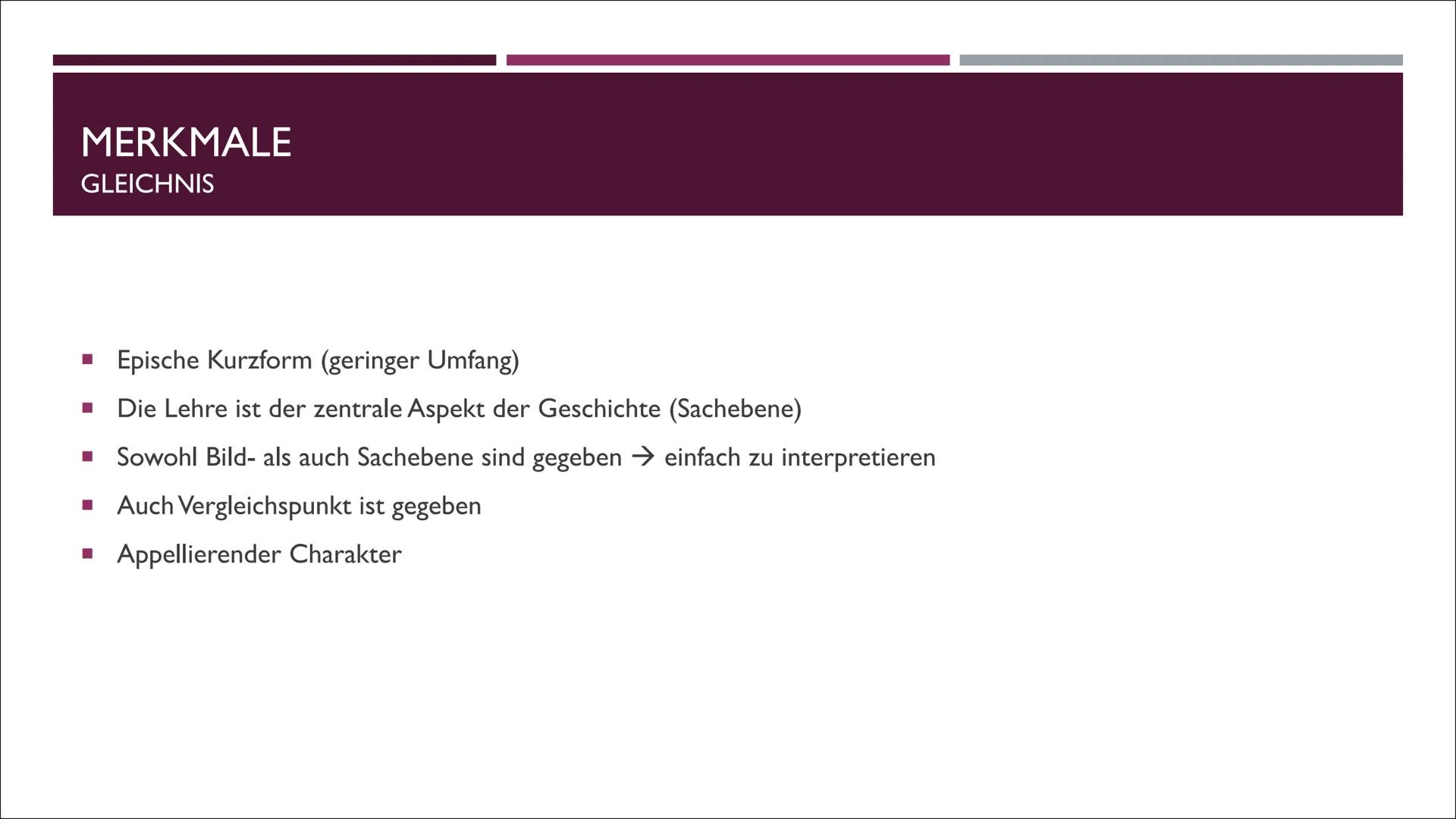 x²
PARABEL & GLEICHNIS
Gleichnisse
Der Glaube an die Wahrheit
Abenteuer der Bibel (24) Parabel: Epische Kurzform, in denen am Beispiel eines