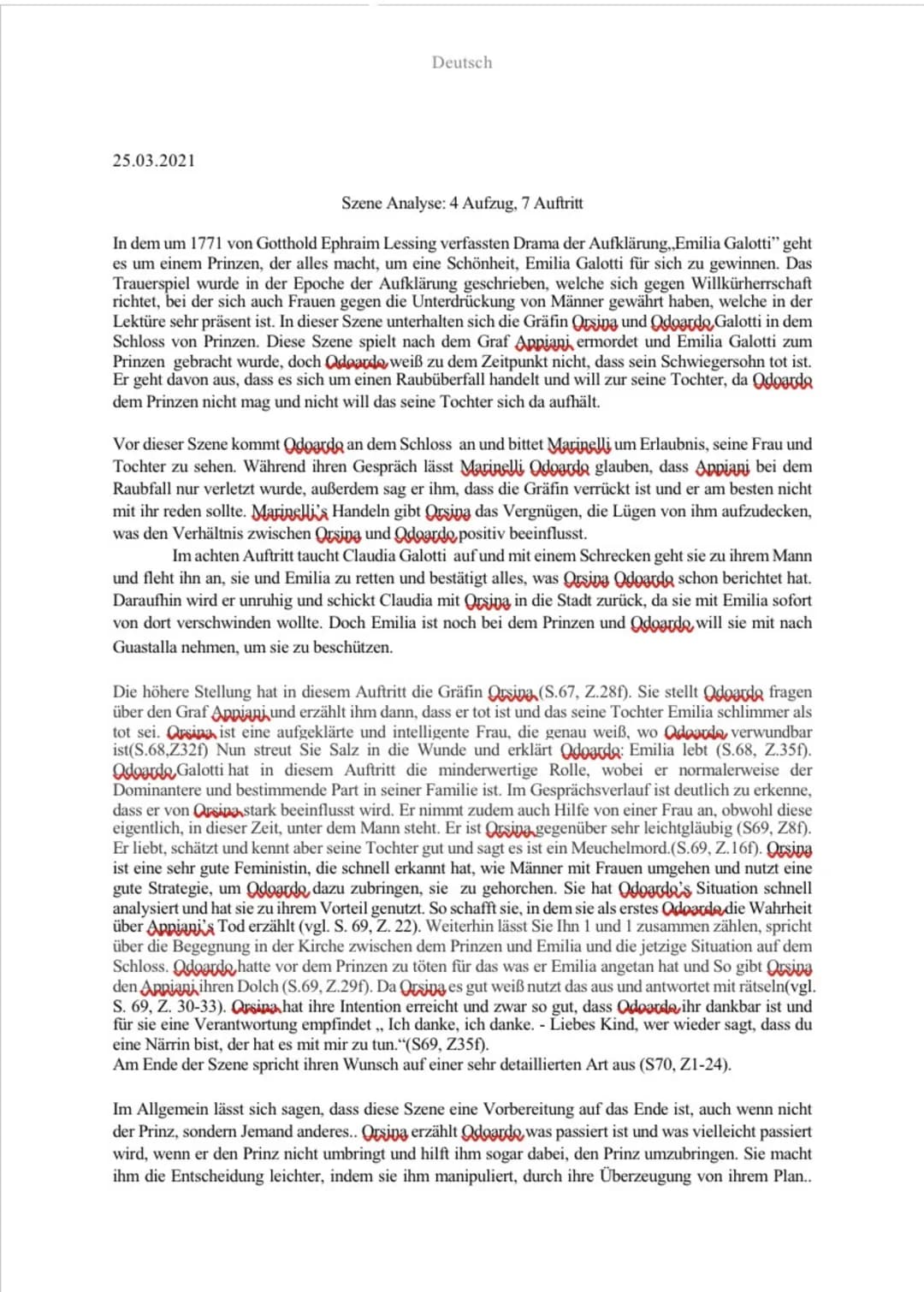 Kriterien Linearanalyse
Kriterium
Einleitung
Autor, Titel, Textgattung, Erscheinungsjahr und Thema des Dramas werden genannt
Ort, Zeit und F