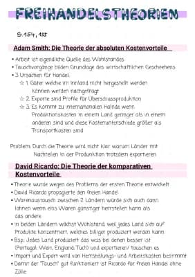 Know Freihandelstheorien (Adam Smith & David Ricardo) thumbnail