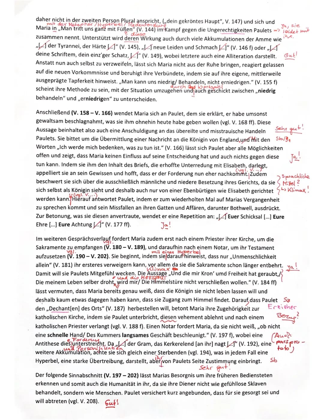 Übungsaufsatz zur Dramenanalyse 11/1
Friedrich Schiller: Maria Stuart - Auftritt 1.2
Erschließen Sie den Auftritt 1.2 aus Schillers Drama ,,