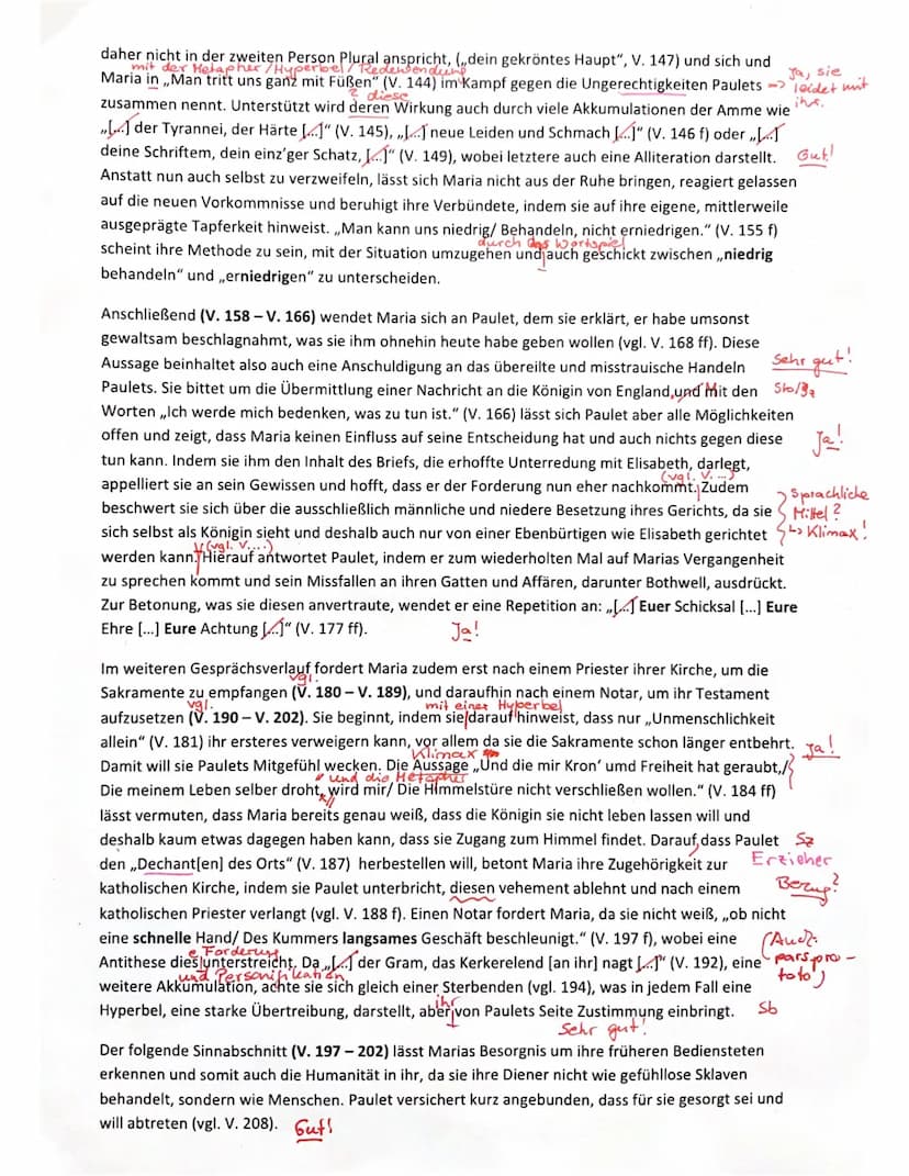 Übungsaufsatz zur Dramenanalyse 11/1
Friedrich Schiller: Maria Stuart - Auftritt 1.2
Erschließen Sie den Auftritt 1.2 aus Schillers Drama ,,