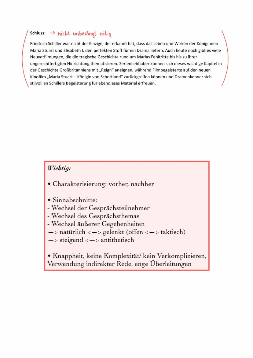 Übungsaufsatz zur Dramenanalyse 11/1
Friedrich Schiller: Maria Stuart - Auftritt 1.2
Erschließen Sie den Auftritt 1.2 aus Schillers Drama ,,