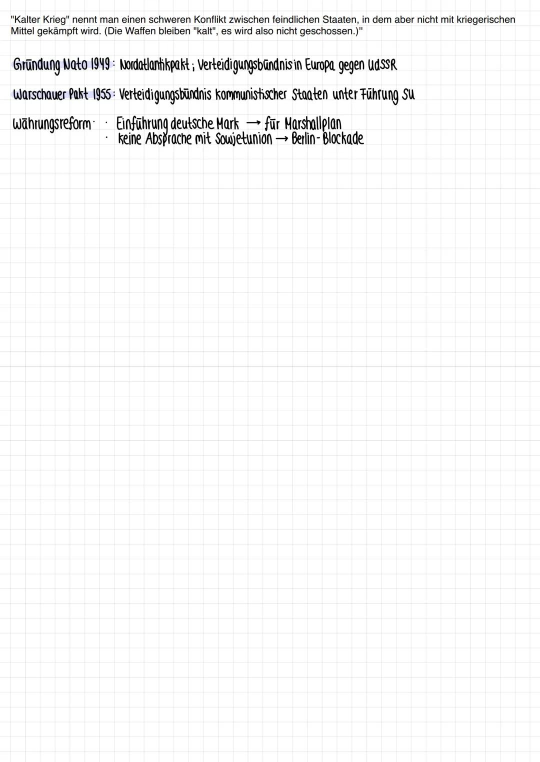 # Kalter Krieg (1945-1991)

„Wer die Vergangenheit nicht kennt, kann die Gegenwart nicht
verstehen und die Zukunft nicht gestalten" (Helmut 