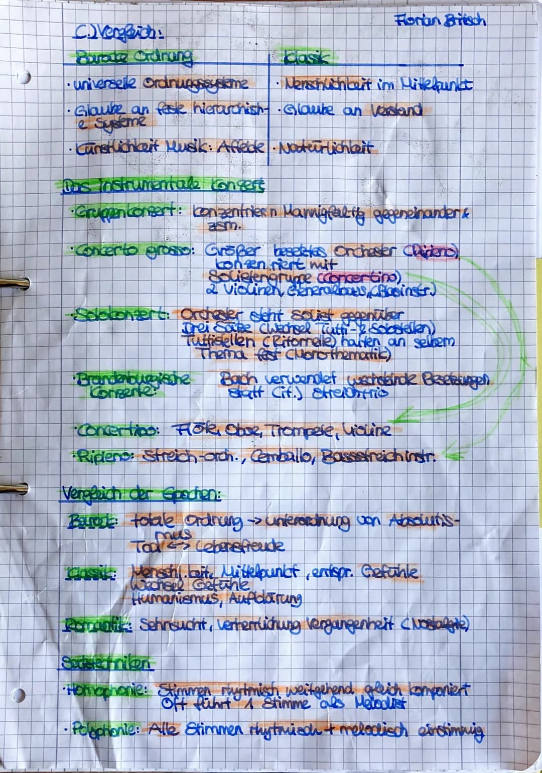 C
Musik-KA1 10
Spathen
1. Mitelalter c500-1600):
♦
Gregorianischer Gesang: Minnegering
• Walther von der Vogelweide
•Chor A Capella, Laute, 