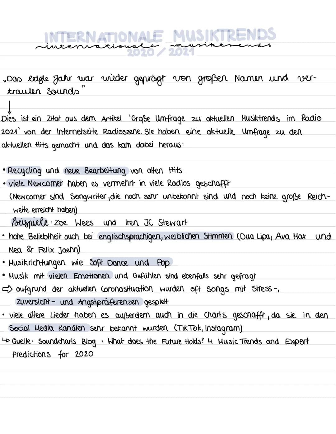 INTERNATIONALE MUSIKTRENDS
mationale musikerends
„Das letzte Jahr war wieder geprägt von großen Namen und ver-
trauten Sounds"
inten
↓
Dies 