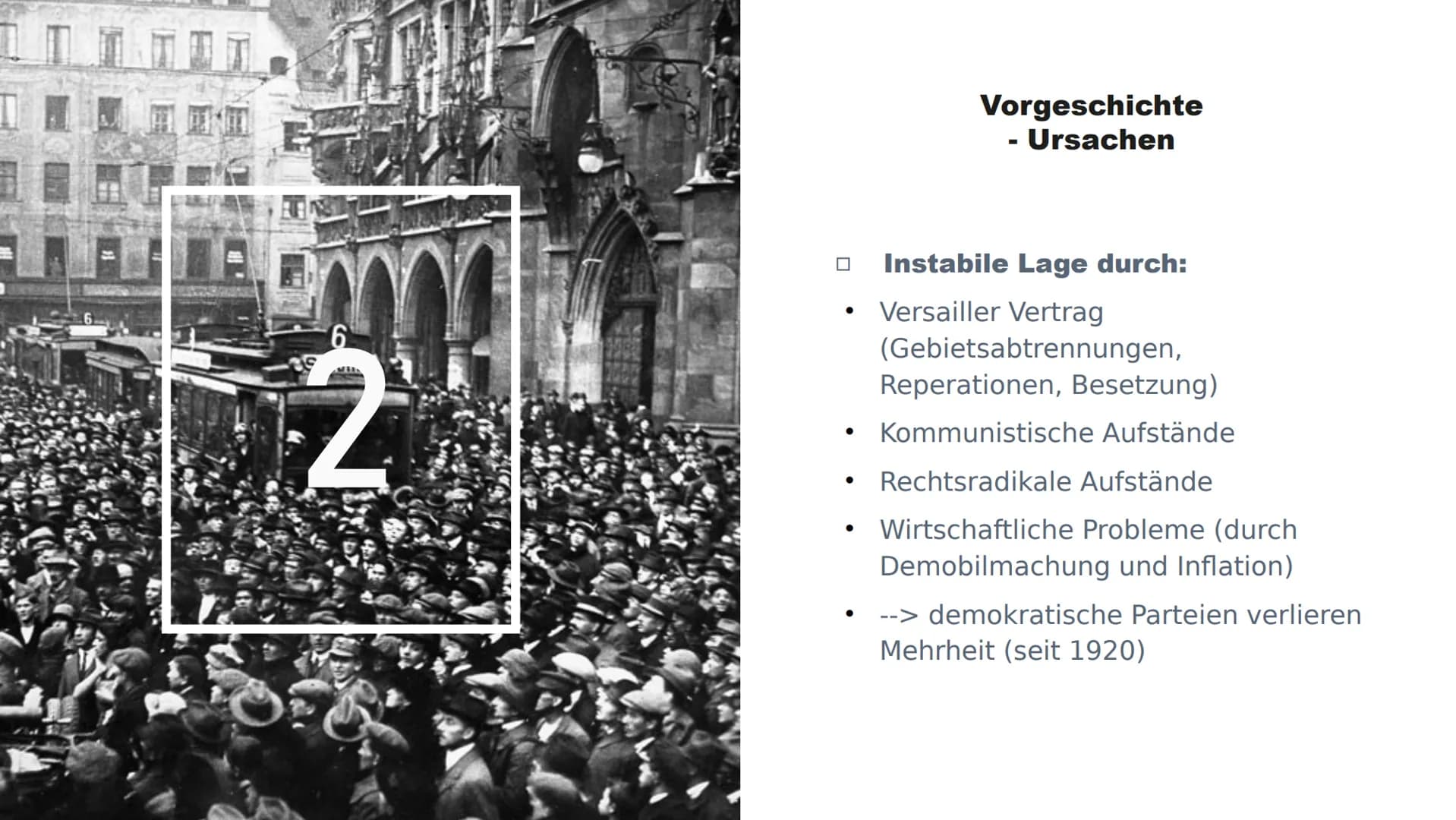 Der Hitlerputsch HOLD
PR
m
6
Sendling
Gliederung
1. Allgemeines
2. Vorgeschichte
3. Verlauf des Putsches
4. Folgen und Bedeutung
5. Quelle A