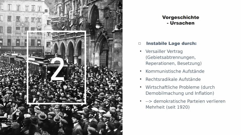 Der Hitlerputsch HOLD
PR
m
6
Sendling
Gliederung
1. Allgemeines
2. Vorgeschichte
3. Verlauf des Putsches
4. Folgen und Bedeutung
5. Quelle A