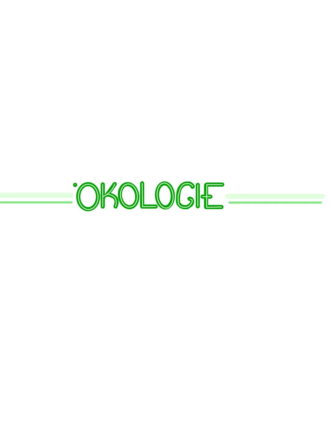 OKOLOGIE BIOTISCHE FAKTOREN
-Wechselbedingungen, Beziehungen & Interaktionen von
Lebewesen in einem Ökosystem
- Intra spezifisch: tritt inne