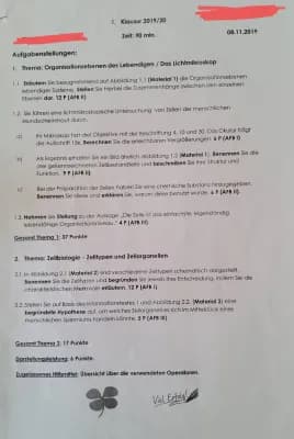 Know Klausur Zellbiologie  thumbnail