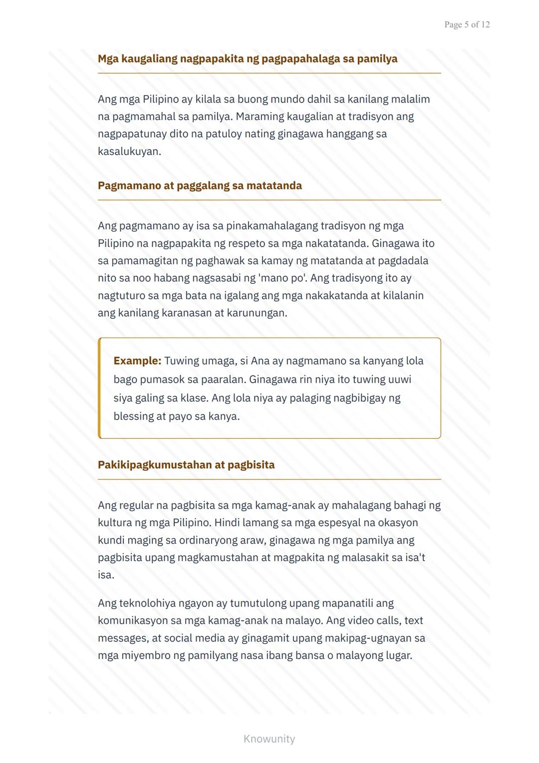 # Pagpapahalaga sa Kultura at Tradisyon: Kahalagahan ng Pamilyang Pilipino

Pag-aaral sa mahahalagang papel ng pamilya sa kultura ng Pilipin