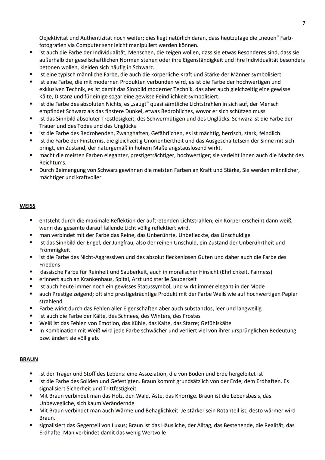 Inhaltsverzeichnis
Adjektive für Beschreibungen/Erster Eindruck.
Farbenpsychologie (Kurzfassung).
Farbenpsychologie (ausführlich)
Formenlehr