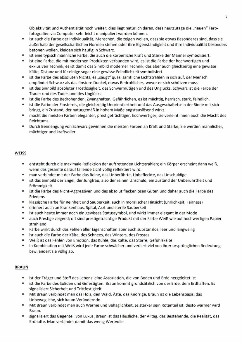 Inhaltsverzeichnis
Adjektive für Beschreibungen/Erster Eindruck.
Farbenpsychologie (Kurzfassung).
Farbenpsychologie (ausführlich)
Formenlehr