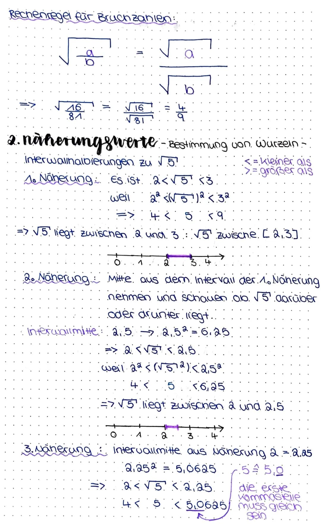 Weereeln
übersicht:
1. Quadratzahlen und Quadratwurzeln.
2. Näherungswerte - Bestimmung von Wurzeln
3. Rechenregein für Wurzeln.
4. teilweis