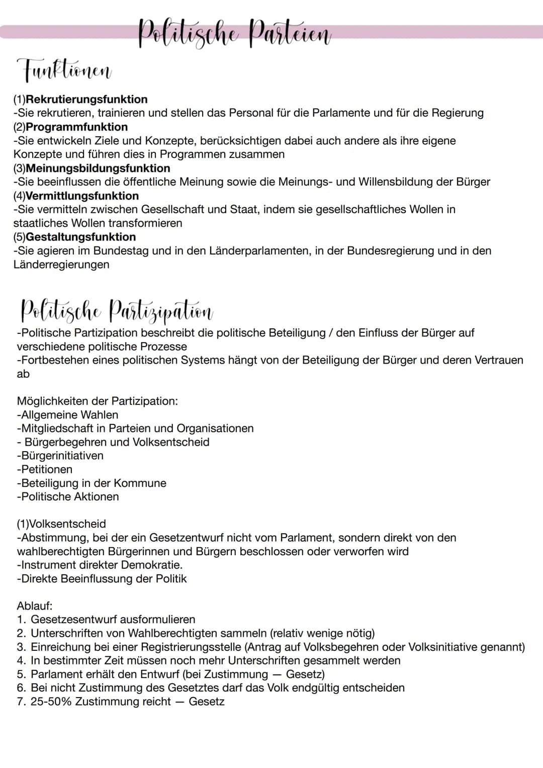 Q1.1 Verlassung und Verfassungswirklicheit
Grundrechte
Die Verfassung:
-Verfassung bildet das normative Regelwerk für die realen Bedingungen