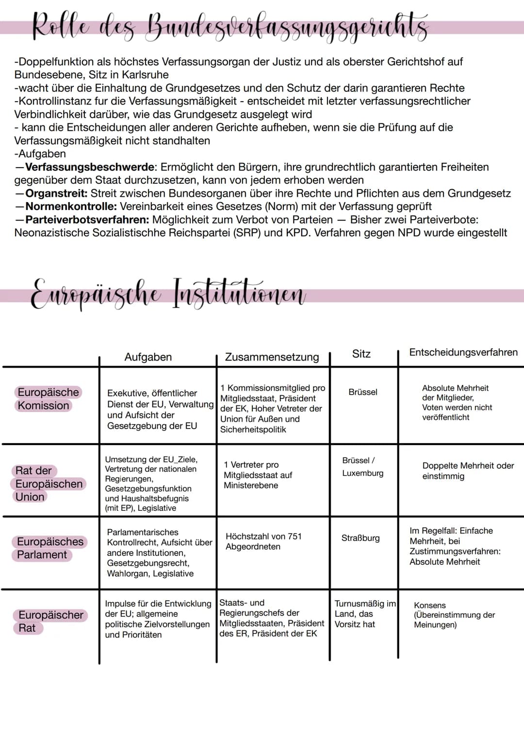 Q1.1 Verlassung und Verfassungswirklicheit
Grundrechte
Die Verfassung:
-Verfassung bildet das normative Regelwerk für die realen Bedingungen