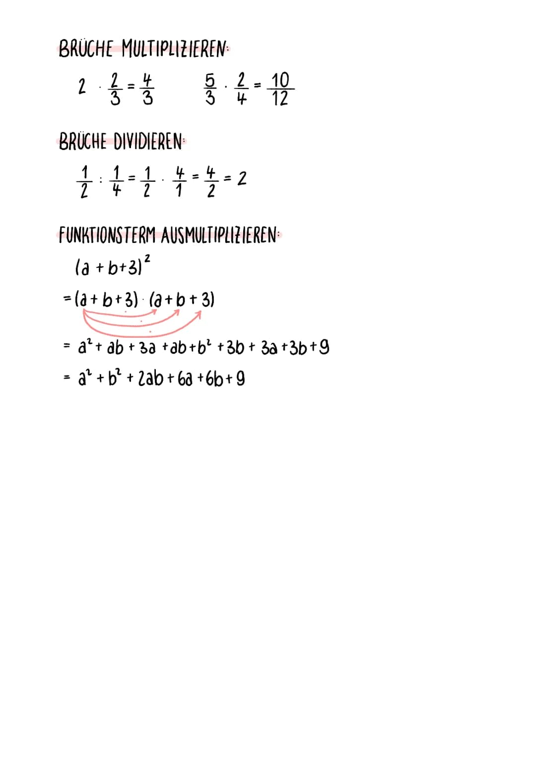 ALLGEMEINE
RECHEN REGELN
SCHRIFTLICH MULTIPLIZIEREN
16 13
16
1
48
208
SCHRIFTLICH DIVIDIEREN
84
4 = 21
04
0
3,25 0.5
32.5 5
:
BRUCH IN DEZIM