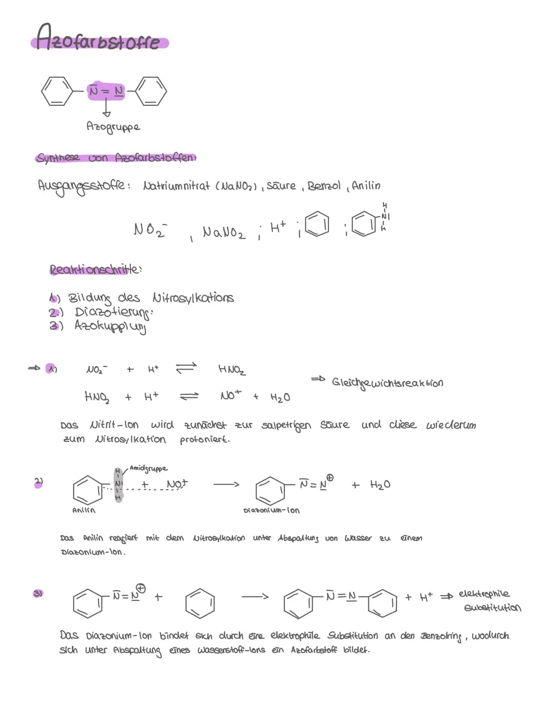 Farbstoffe
Farbentstehung
Farbstoffe sind farbige chemische Verbindungen, die Licht Tm sichtbaren
Bereich absorbieren können.
Ein Stoff ersc