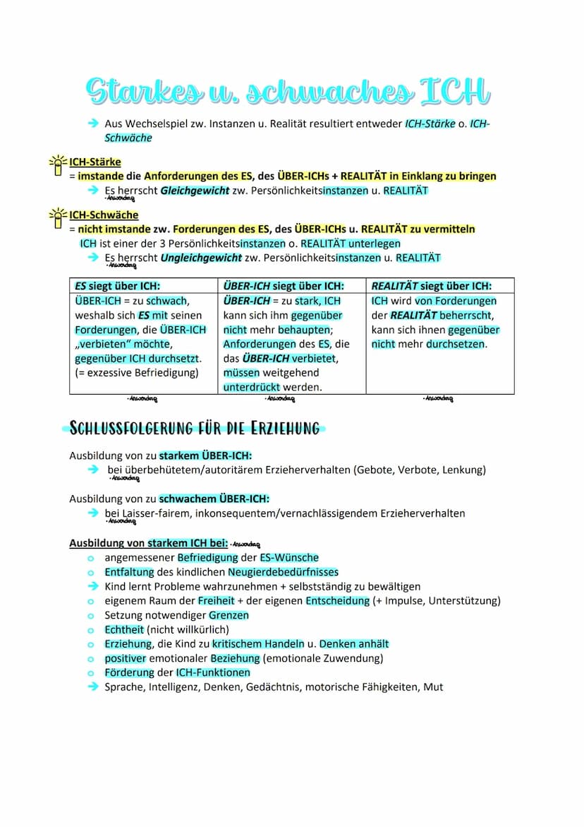 Die Psychoanalse
Einleitung:
Sigmund Freund = Begründer der Psychoanalyse, welche die 3 Grundannahmen der
psychoanalytischen Theorie, das In