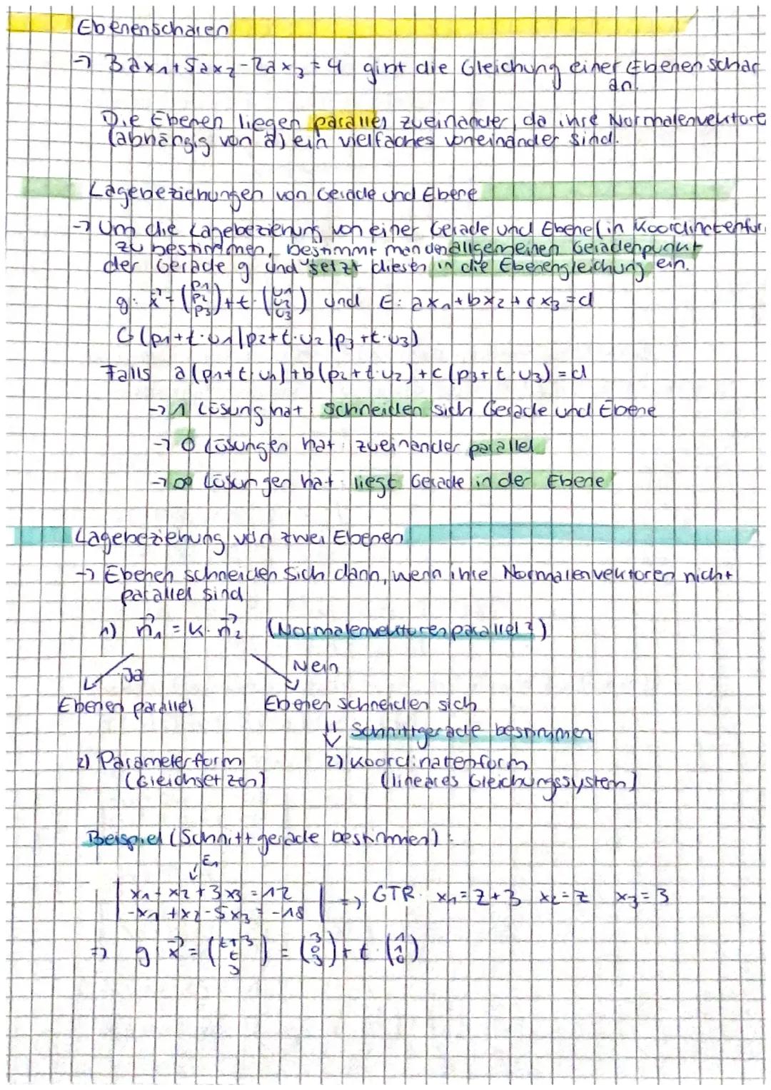 GERADEN
Vorwissen (Punkte und Vektoren im Raum)
Abstand zweier Punkte Ala, jazlaz) und B(b₁1bc1b3)
AB= √ (b₁-2₁)² + (b₂-0₂)² + (b3-23)²
- Ge