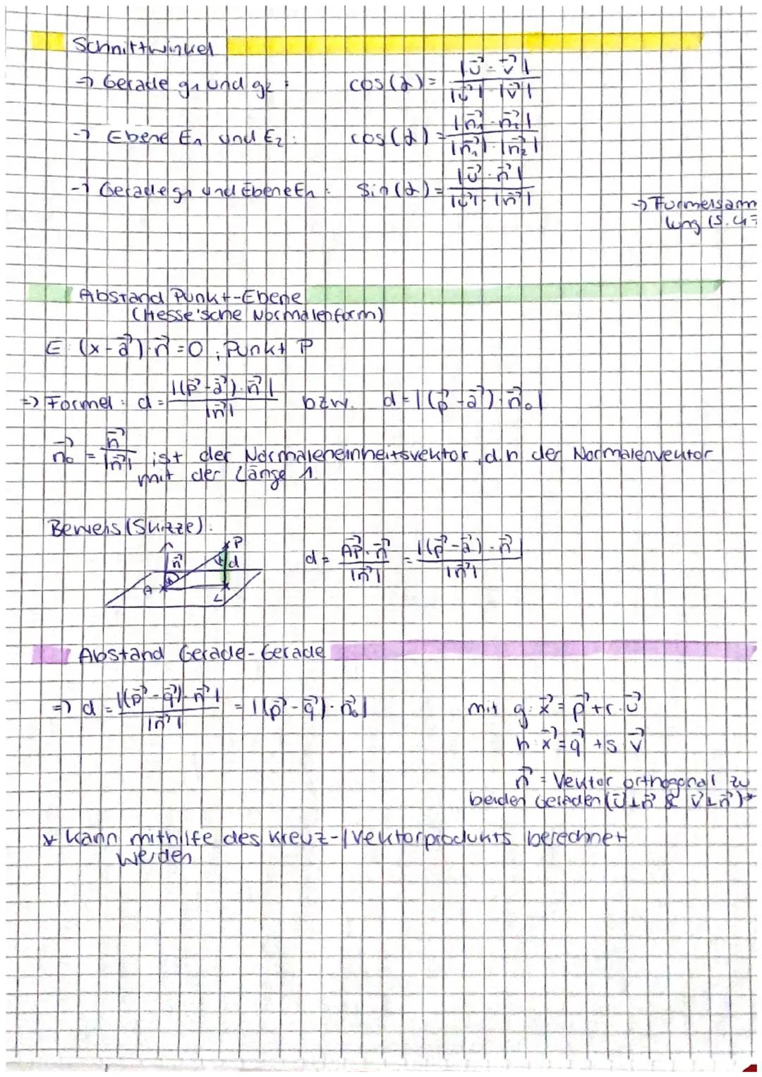 GERADEN
Vorwissen (Punkte und Vektoren im Raum)
Abstand zweier Punkte Ala, jazlaz) und B(b₁1bc1b3)
AB= √ (b₁-2₁)² + (b₂-0₂)² + (b3-23)²
- Ge