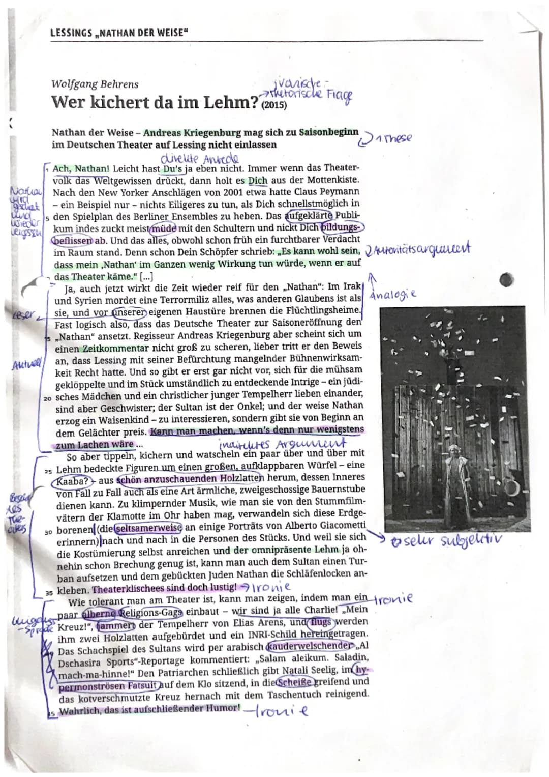 Kurs
Datum
Bearbeitungszeit
ca. 135-180 Minuten
Name rem
Lehrkraft
Klausurvorschlag 2
III B Erörterung von Sachtexten mit Bezug auf einen li