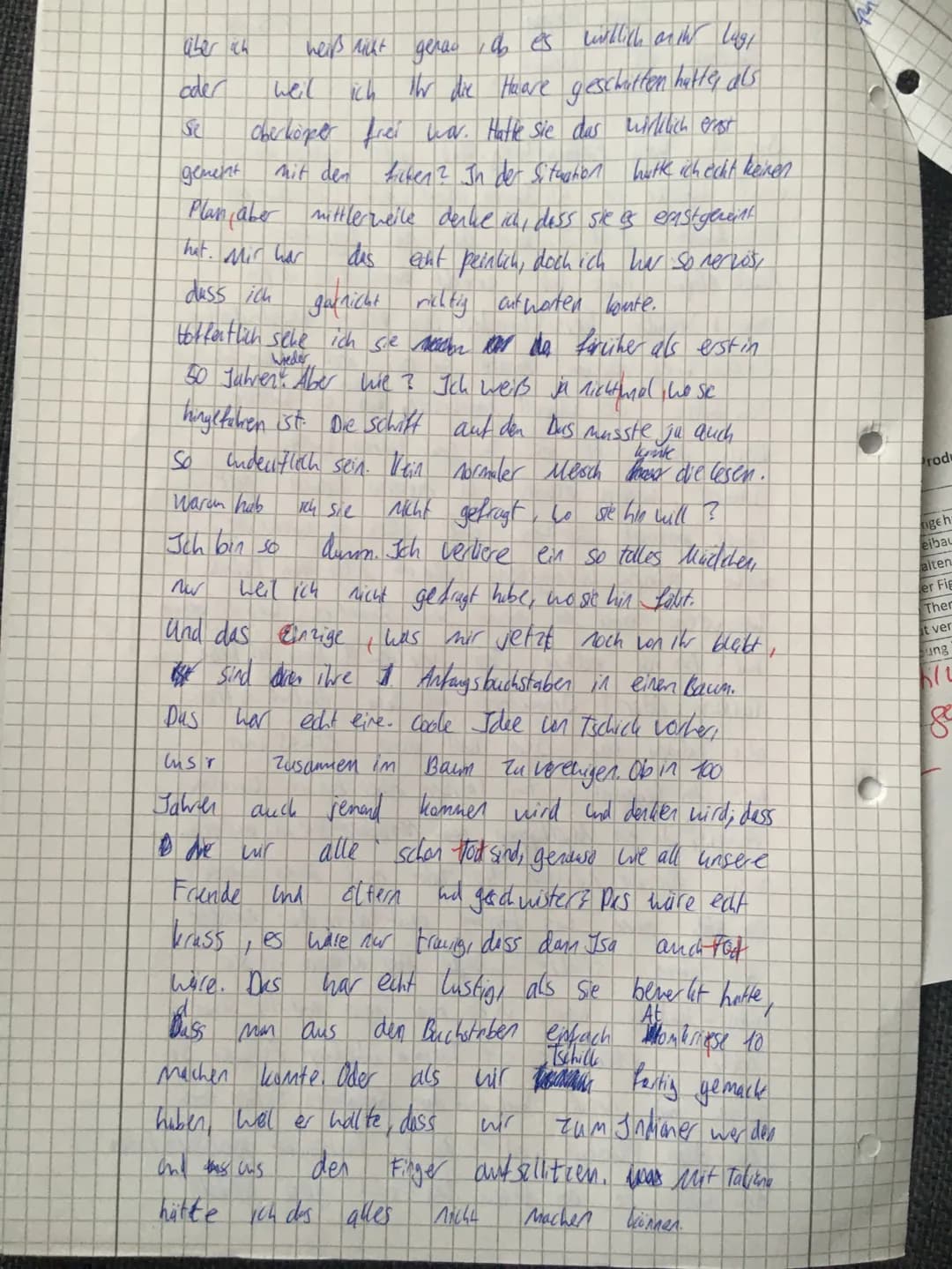 Klasse 9
Name: Joel Stepan
1.)
Klassenarbeit
2.)
Produktives Schreiben: ,,Tschick"
Note:
Deutsch
mdl.:
Arbeitsauftrag:
Wähle zur Bearbeitung