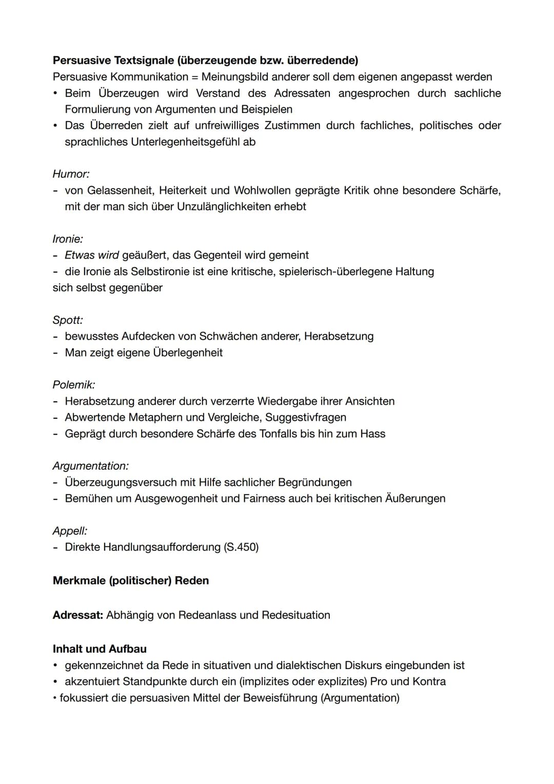 Grundlegende Aspekte
1. Redesituation/politisch-historischer Kontext: Ort, Zeit, Medium, weltanschaulich-
ideologischer Hintergrund
2. Redei