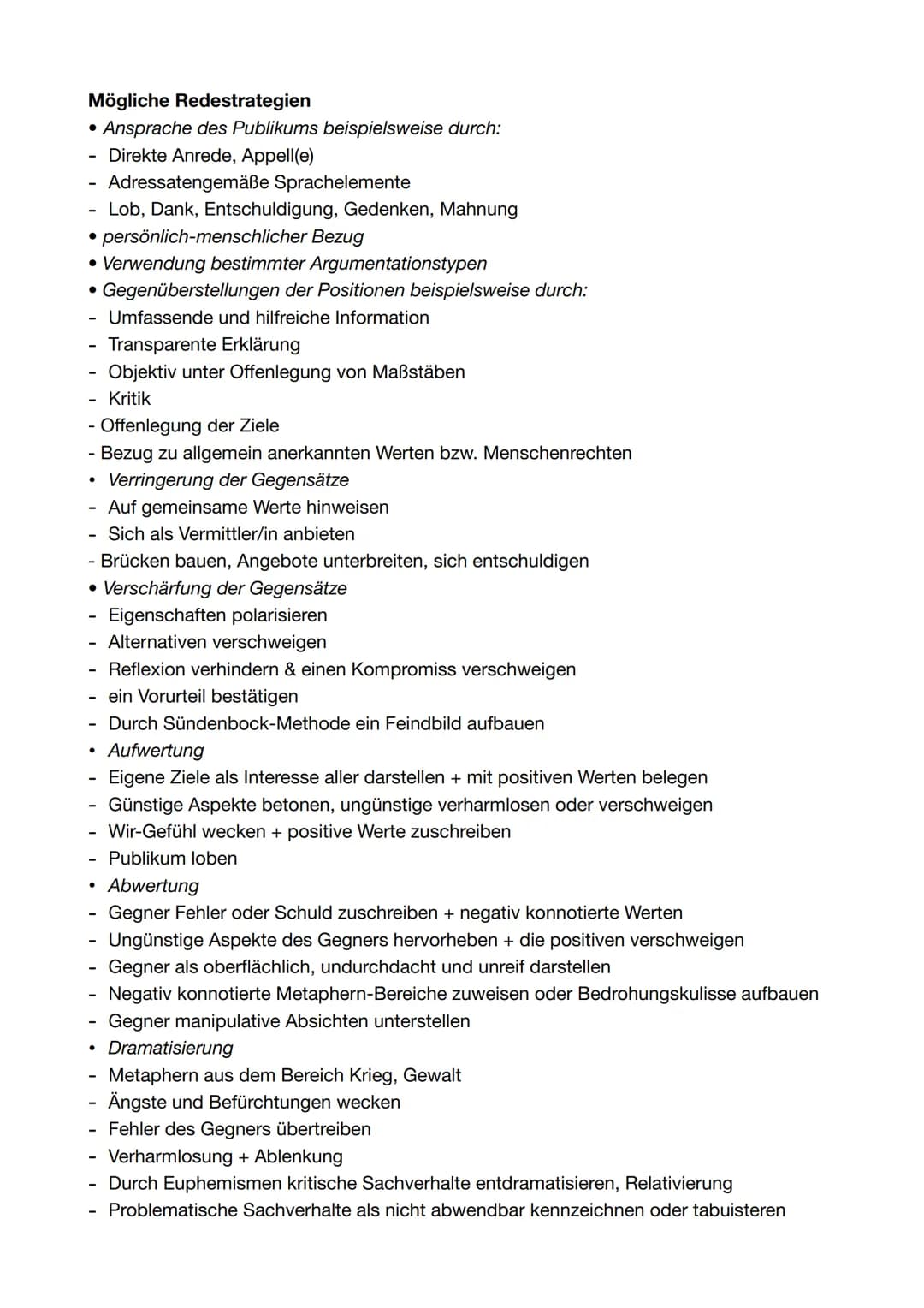 Grundlegende Aspekte
1. Redesituation/politisch-historischer Kontext: Ort, Zeit, Medium, weltanschaulich-
ideologischer Hintergrund
2. Redei