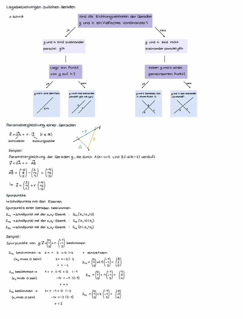 Themen:
•Punkte im Raum
• Vektoren
Addition und Subtraktion von Vektoren
Vervielfachen von Vektoren
•Parametergleichung einer Geraden
•Lageb