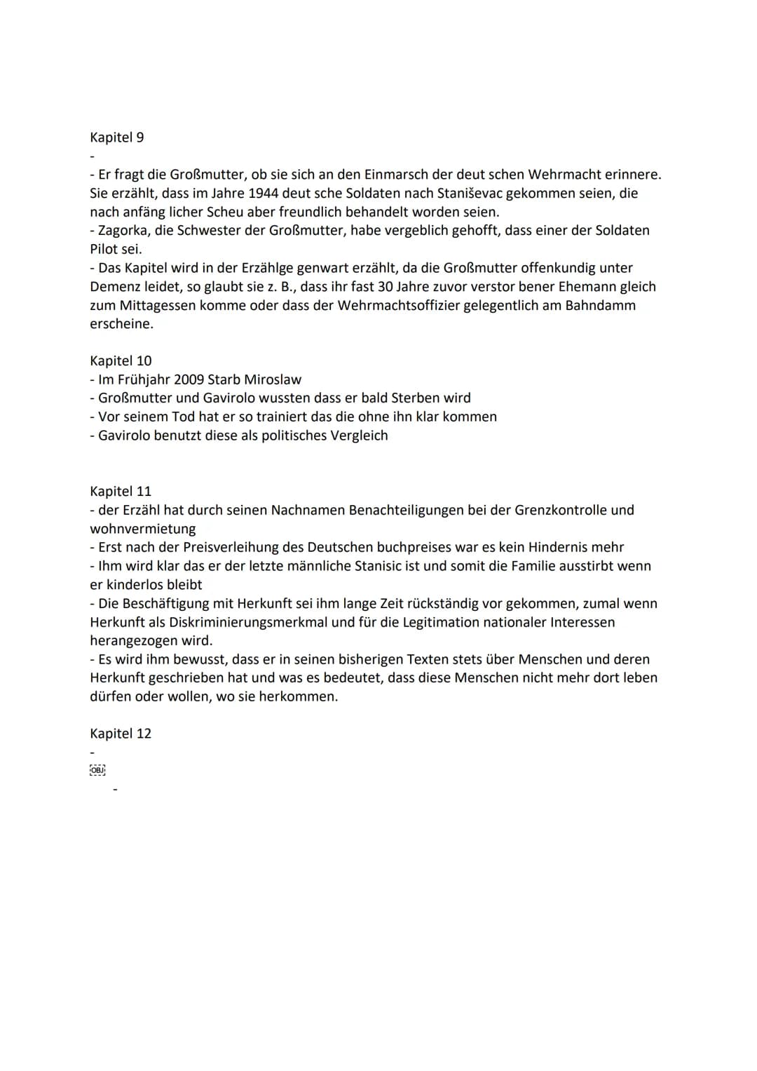 Kapitel 1)
87-jährige Großmutter des ich Erzählers geht am 7. März 2018 raus aus ihrem Haus in
Visegrád, weil sie meint sie hätte ein Mädche